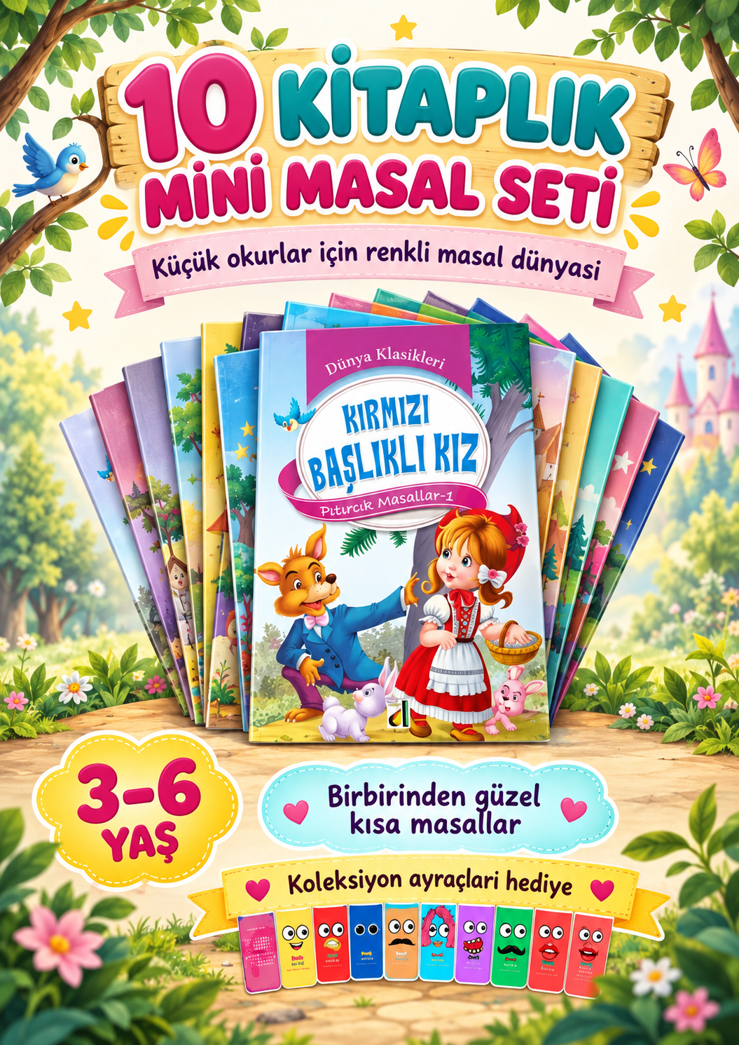 Okul Öncesi Mini Masallar 10 Kitap - K5